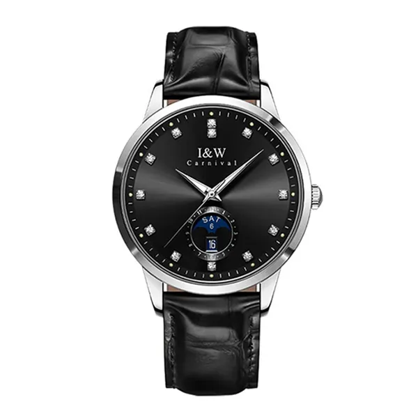 Đồng Hồ Nam I&W Carnival IW625G-DD (IW625G14) Automatic Màu Đen - Đồng hồ - Vua Hàng Hiệu