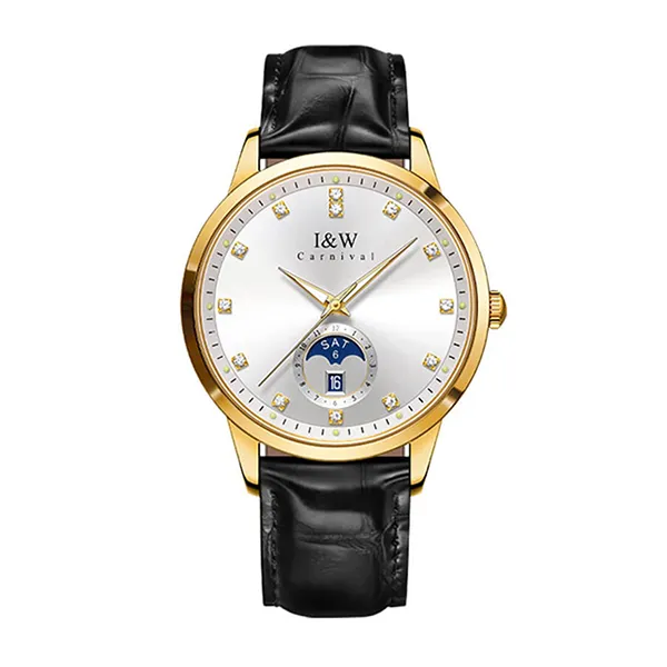 Đồng Hồ Nam I&W Carnival IW625G-DD (IW625G9) Automatic Màu Đen Vàng - Đồng hồ - Vua Hàng Hiệu