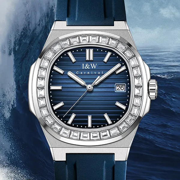 Đồng Hồ Nam I&W Carnival IW721G-DS (IW721G7) Automatic Màu Xanh Navy