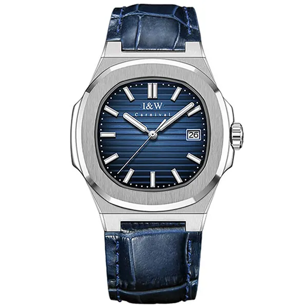 Đồng Hồ Nam I&W Carnival IW721GT-DD (IW721GT8) Automatic Màu Xanh Bạc - Đồng hồ - Vua Hàng Hiệu