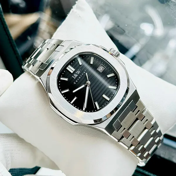 Đồng Hồ Nam I&W Carnival IW721GT-DT (IW721GT2) Automatic Màu Đen Bạc - Đồng hồ - Vua Hàng Hiệu