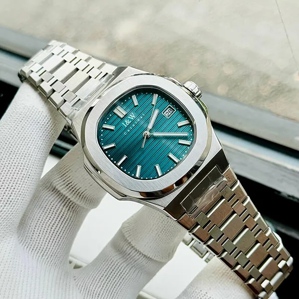 Đồng Hồ Nam I&W Carnival IW721GT-DT (IW721GT23) Automatic Màu Xanh Bạc