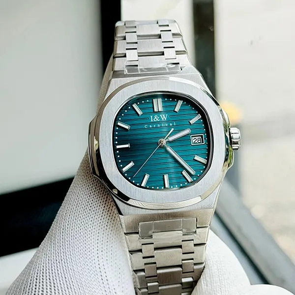 Đồng Hồ Nam I&W Carnival IW721GT-DT (IW721GT23) Automatic Màu Xanh Bạc