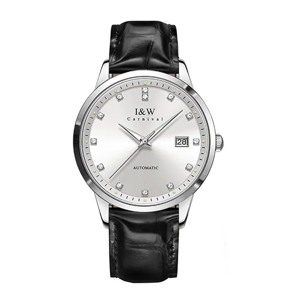 Đồng Hồ Nam I&W Carnival Leather Strap Automatic Watch IW683G-DD (IW683G1) Màu Bạc