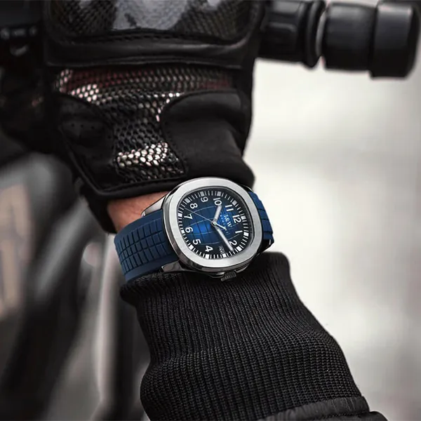 Đồng Hồ Nam I&W Carnival Silicone Strap Automatic Watch IW722G-DS (IW722G1) Màu Bạc Phối Xanh Navy - Đồng hồ - Vua Hàng Hiệu