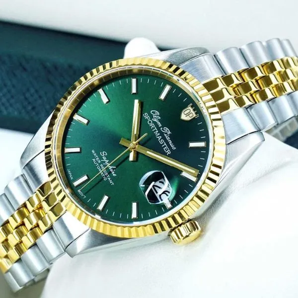 Đồng Hồ Nam Olym Pianus OP89322AGSK-XLT Màu Bạc Xanh