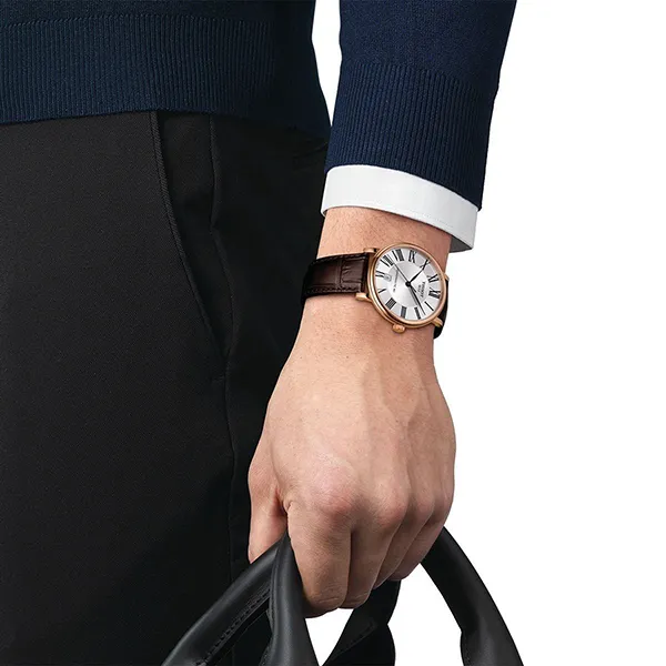 Đồng Hồ Nam Tissot Carson Premium Powermatic 80 Watch T122.407.36.033.00 Màu Nâu - Đồng hồ - Vua Hàng Hiệu