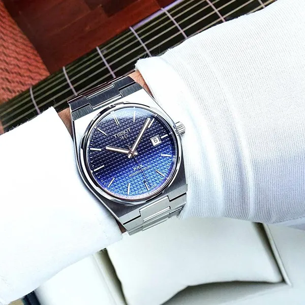 Đồng Hồ Nam Tissot PRX Powermatic 80 T137.407.11.051.01 (T1374071105101) Màu Bạc Xanh - Đồng hồ - Vua Hàng Hiệu