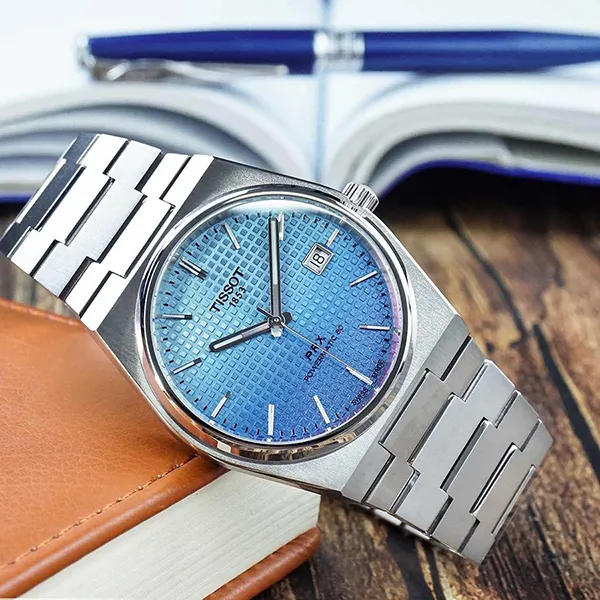 Đồng Hồ Nam Tissot PRX Powermatic 80 T137.407.11.351.01 Màu Xanh Bạc - Đồng hồ - Vua Hàng Hiệu