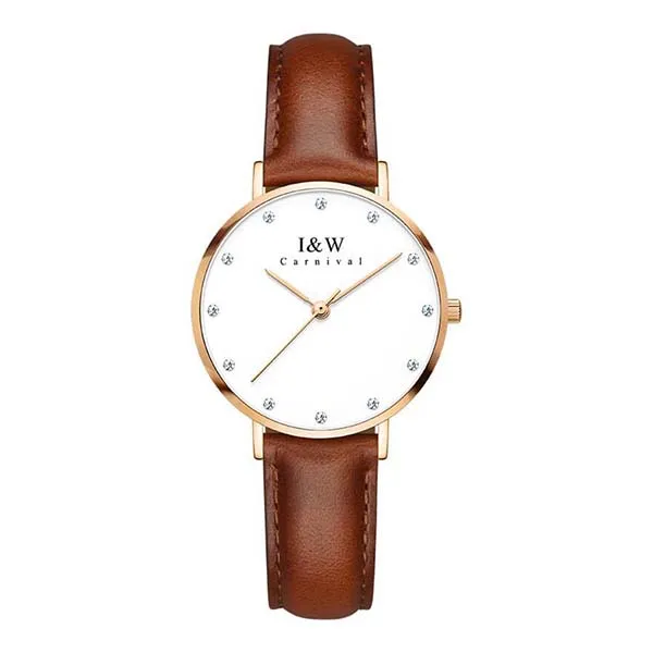 Đồng Hồ Nữ I&W Carnival Watch IW8793L-DD (IW8793L14) Màu Nâu - Vàng - Đồng hồ - Vua Hàng Hiệu