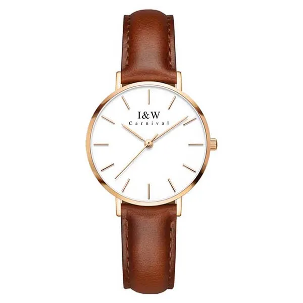 Đồng Hồ Nữ I&W Carnival Watch IW8793L-DD (IW8793L1) Màu Nâu - Vàng