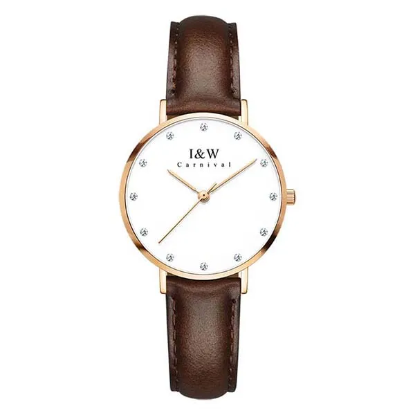 Đồng Hồ Nữ I&W Carnival Watch IW8793L-DD (IW8793L15) Màu Nâu Đậm