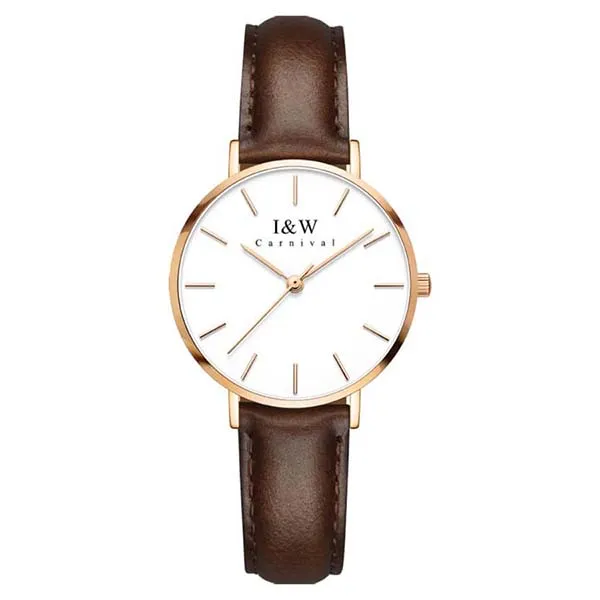 Đồng Hồ Nữ I&W Carnival Watch IW8793L-DD (IW8793L2) Màu Vàng - Nâu