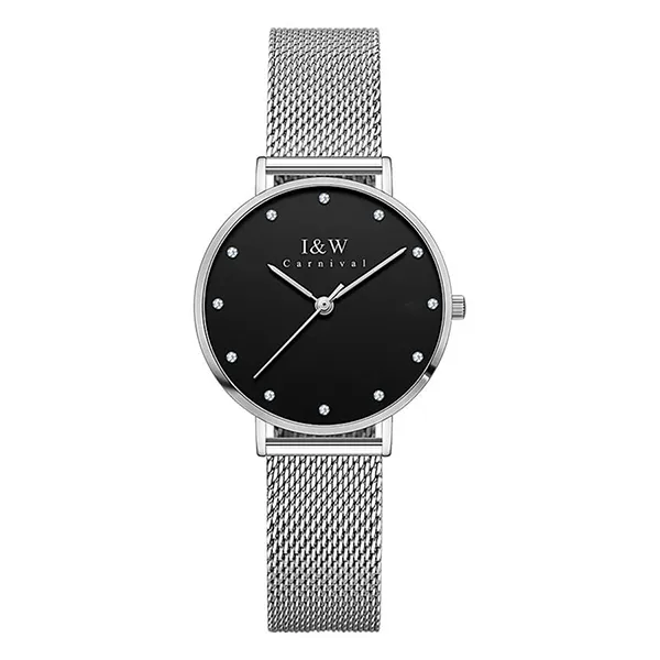 Đồng Hồ Nữ I&W Carnival Watch IW8793L-DT (IW8793L25) Màu Đen - Bạc - Đồng hồ - Vua Hàng Hiệu
