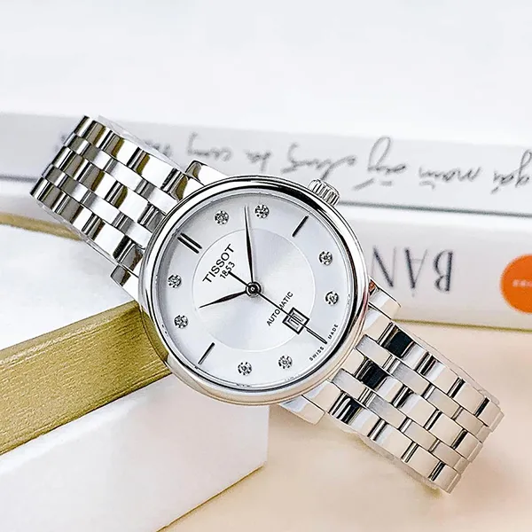 Đồng Hồ Nữ Tissot Carson Automatic Lady T122.207.11.036.00 Màu Bạc