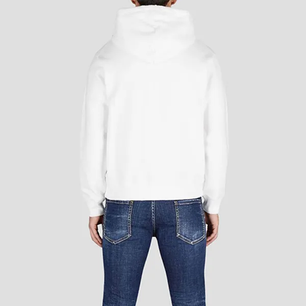 Áo Hoodie Nam Dsquared2 White With D2 Pop 80's Logo Printed S74GU0775 S25551 100W Màu Trắng Size XS