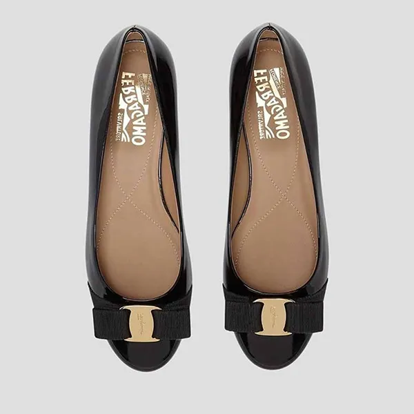 Giày Bệt Nữ Salvatore Ferragamo In Black Leather 0574556 Màu Đen Size 38 - Giày - Vua Hàng Hiệu