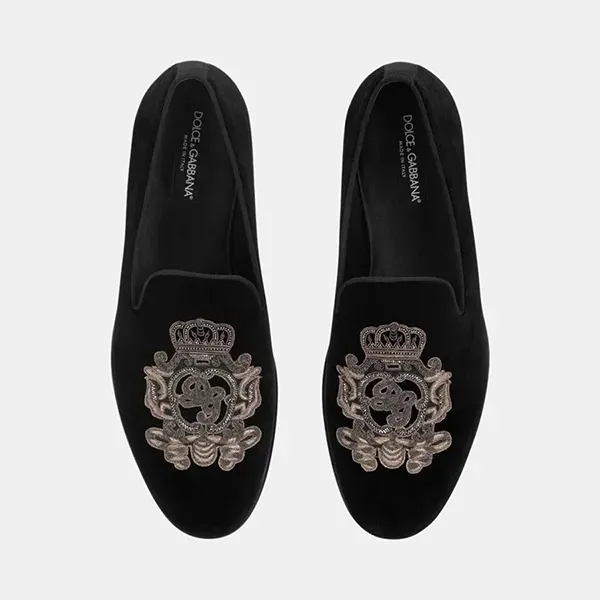 Giày Lười Nam Dolce & Gabbana D&G A50490AO249 Màu Đen Size 6