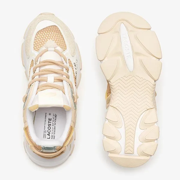 Giày Pickleball Nữ Lacoste L003 Neo 47SFA0093 LT3 Màu Be Size 36