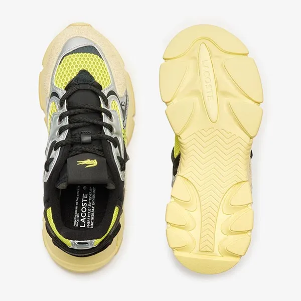 Giày Pickleball Nữ Lacoste L003 Neo RZ0095W54G YB2 Màu Vàng Đen Size 36