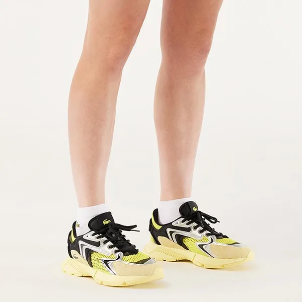 Giày Pickleball Nữ Lacoste L003 Neo RZ0095W54G YB2 Màu Vàng Đen Size 36