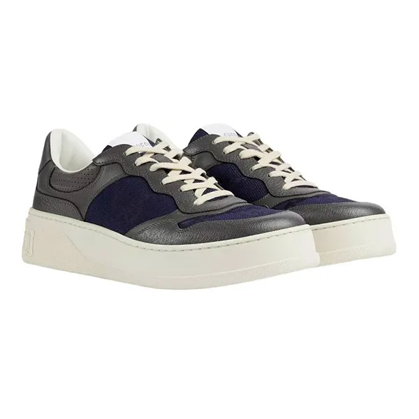 Giày Sneaker Gucci Lace-Up 726543 Màu Xanh Navy Phối Xám Size 39 N-NT - Giày - Vua Hàng Hiệu