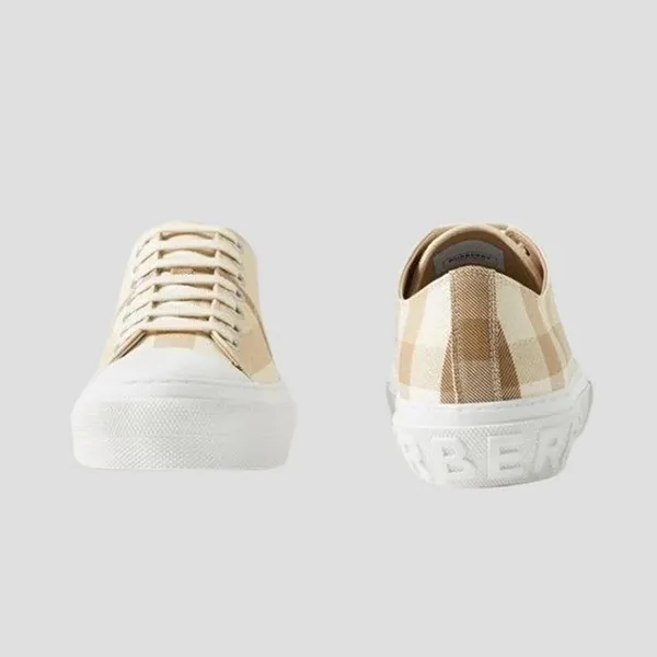 Giày Sneaker Nam Burberry Beige Vintage Check Printed 80697851 Màu Be Kẻ Size 43