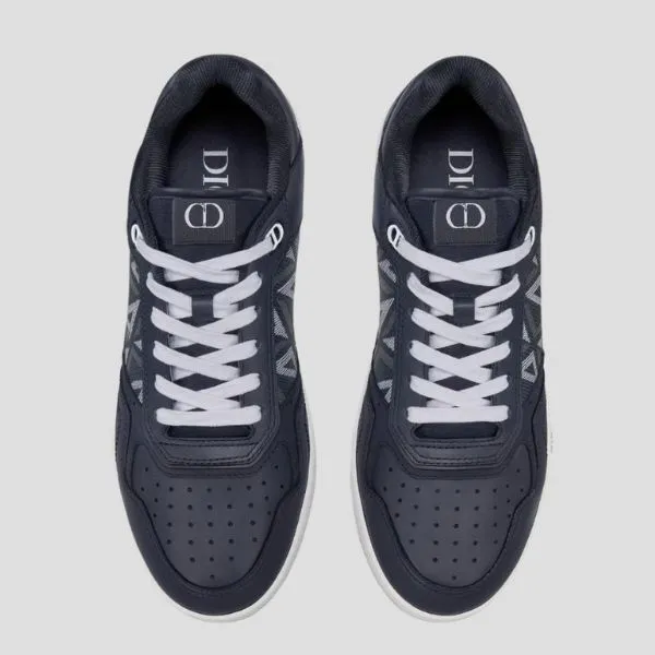 Giày Sneaker Nam Dior Blue Navy Leather 3SN272ZPP515415 Màu Xanh Navy Size 41.5
