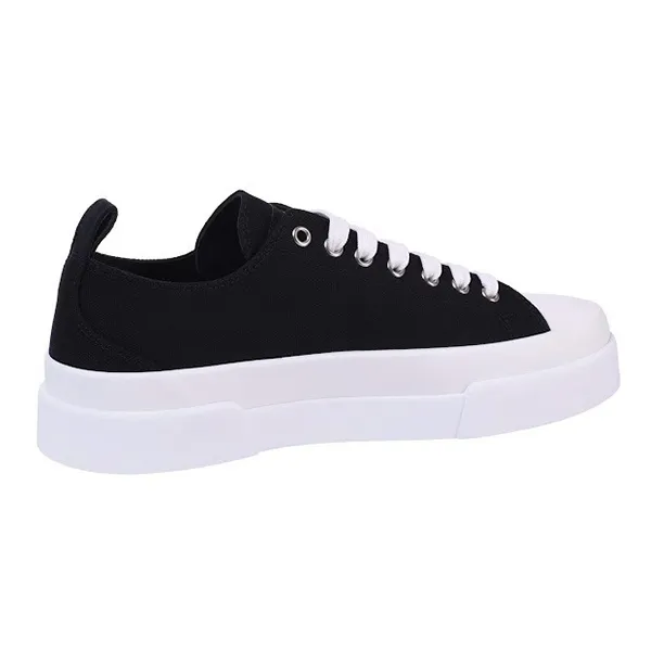 Giày Sneaker Nam Dolce & Gabbana D&G Canvas Portofino Black Sneakers CS1888 Màu Đen Size 5.5