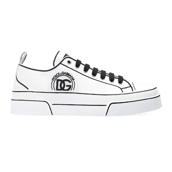 Giày Sneaker Nam Dolce & Gabbana D&G Canvas Portofino Light Sneakers CS1888 Màu Trắng Size 6.5