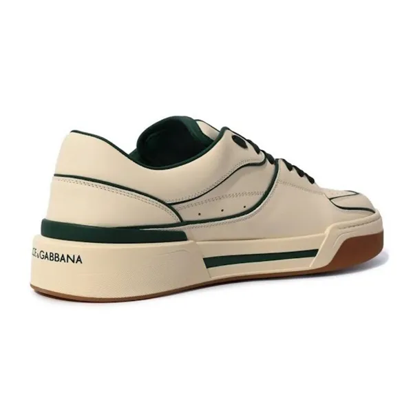 Giày Sneaker Nam Dolce & Gabbana D&G New Roma Leather Sneakers CS2036 Màu Be Size 6