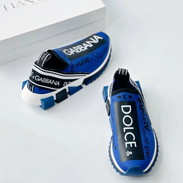 Giày Sneaker Nam Dolce & Gabbana D&G Sorento CS1595 AV249 HTF57 Màu Xanh Dương Size 40.5