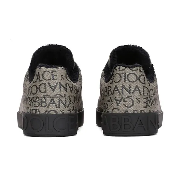 Giày Sneaker Nam Dolce & Gabbana D&G Logo Jacquard CS1772 Màu Nâu Size 6