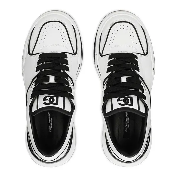 Giày Sneaker Nam Dolce & Gabbana D&G Vintage Continental CK2036 Màu Trắng Phối Đen Size 39 - Giày - Vua Hàng Hiệu