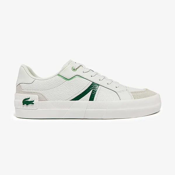 Giày Thể Thao Nam Lacoste Men's Sports Shoes L004 Leather 43CMA0057 082 Material Màu Trắng Size 40.5