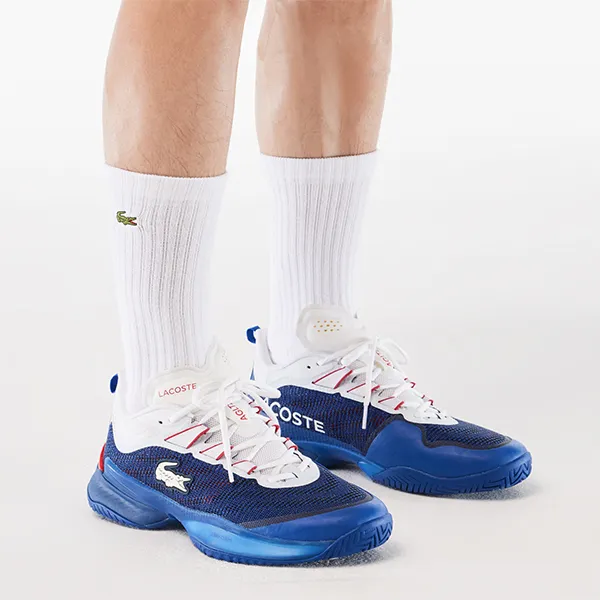Giày Tennis Nam Lacoste AG-LT23 Ultra Shoes 47SMA0028 5A2 Màu Xanh Blue Size 39.5