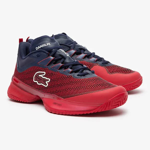 Giày Tennis Nam Lacoste AG-LT23 Ultra x Daniil Medvedev 47SMA0101 RS7 Màu Đỏ Size 40