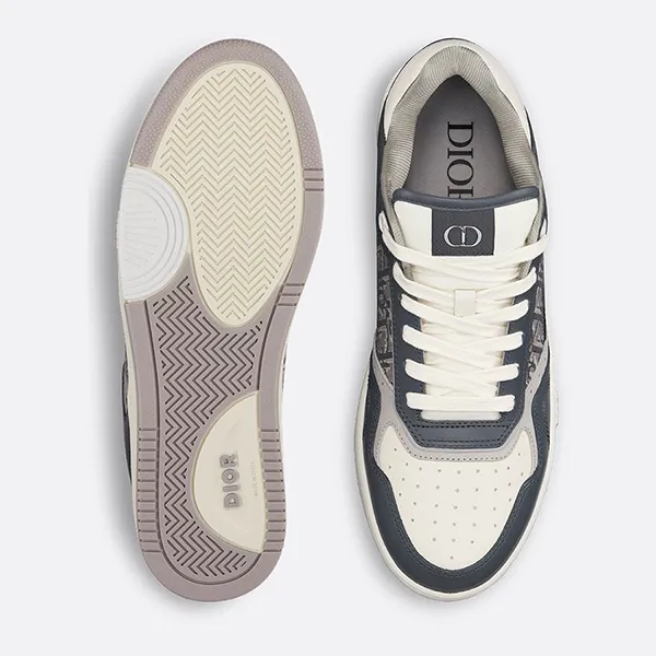 Giày Thể Thao Dior B27 Low-Top Sneaker Deep Gray And Cream 3SN272ZIR816395 Màu Xám Đậm Size 40.5 - Giày - Vua Hàng Hiệu