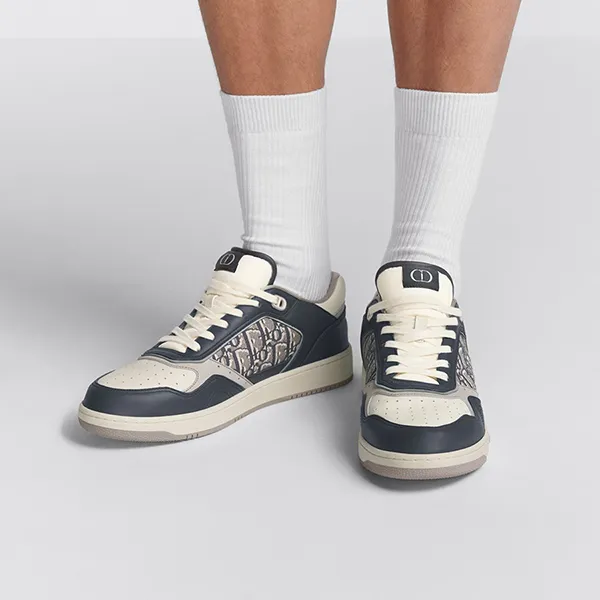 Giày Thể Thao Dior B27 Low-Top Sneaker Deep Gray And Cream 3SN272ZIR816395 Màu Xám Đậm Size 40.5 - Giày - Vua Hàng Hiệu