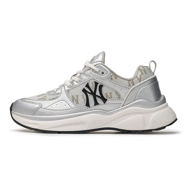 Giày Thể Thao MLB Fastball Classic Monogram New York Yankees 3ARNFSB4N-50SIS Màu Bạc Size 250 - Giày - Vua Hàng Hiệu