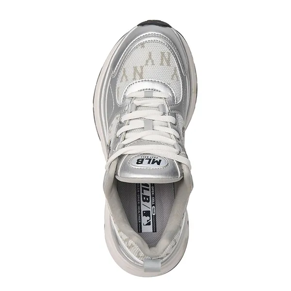 Giày Thể Thao MLB Fastball Classic Monogram New York Yankees 3ARNFSB4N-50SIS Màu Bạc Size 250 - Giày - Vua Hàng Hiệu