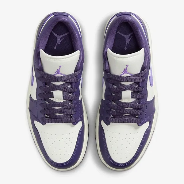 Giày Thể Thao Nữ Nike Air Jordan 1 Low Purple Sail DC0774-502 Màu Tím Trắng Size 37.5 - Giày - Vua Hàng Hiệu