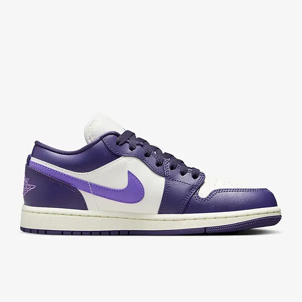 Giày Thể Thao Nữ Nike Air Jordan 1 Low Purple Sail DC0774-502 Màu Tím Trắng Size 37.5 - Giày - Vua Hàng Hiệu