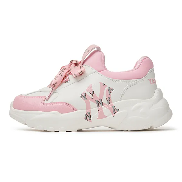 Giày Trẻ Em MLB Big Ball Chunky Flex Girls Monogram New York Yankees 7FSHCM14N-50PKL Màu Hồng - Giày - Vua Hàng Hiệu