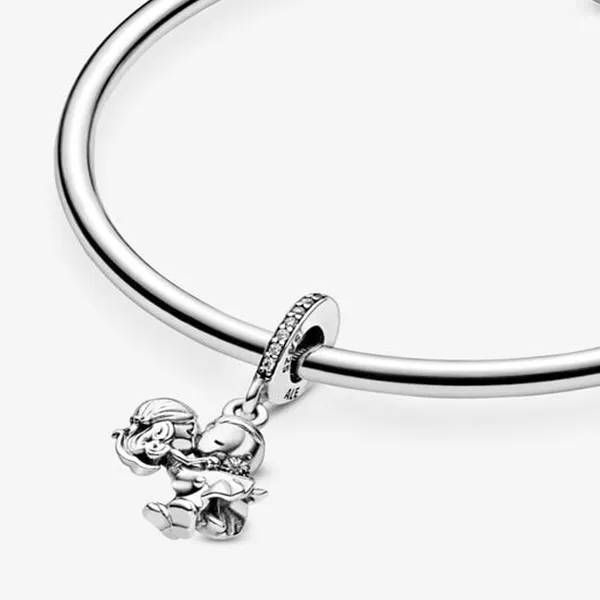Hạt Vòng Charm Pandora Married Couple Sterling Silver Dangle 798896C01 Màu Bạc C_QP