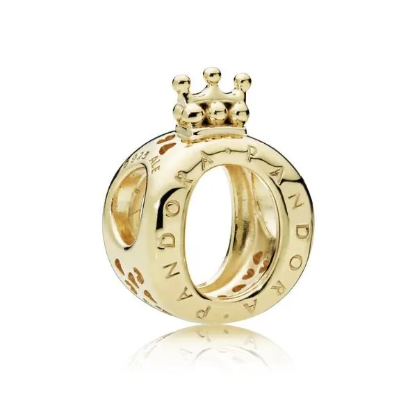 Hạt Vòng Charm Pandora 14k Gold Plated Crown O Charm 767401 Màu Vàng Gold - Trang sức - Vua Hàng Hiệu