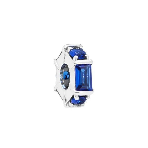 Hạt Vòng Charm Pandora Blue Ice Cube Spacer Charm 797529NSBL Màu Xanh Navy