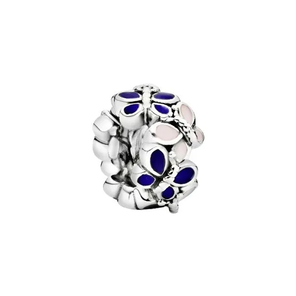 Hạt Vòng Charm Pandora Butterfly Arrangement Spacer 797870ENMX Phối Màu