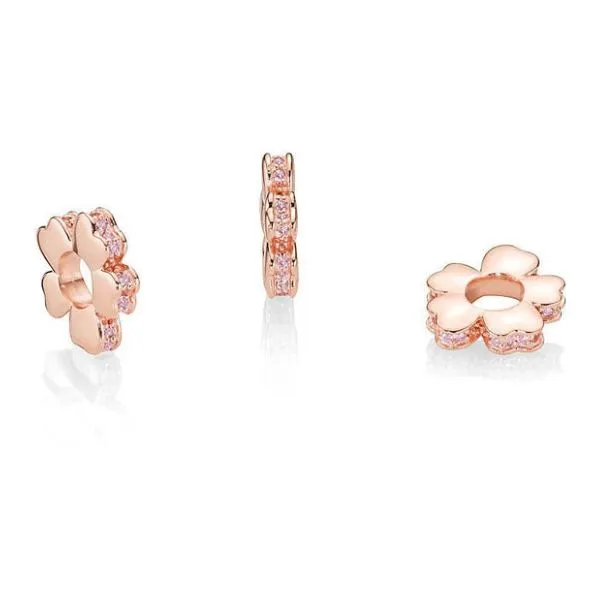 Hạt Vòng Charm Pandora Femme Glorious Bloom 787042NPR Charm Màu Vàng Hồng