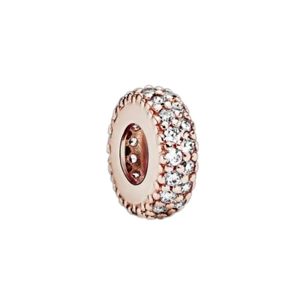 Hạt Vòng Charm Pandora Rose Inspiration Within Spacer Charm 781359CZ Màu Vàng Hồng